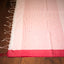 Ivory & Red Border Pure Cotton Bengal Handloom Saree