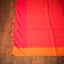 Hot Pink and Saffron Orange Border Pure Cotton Bengal Handloom Saree