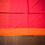 Hot Pink and Saffron Orange Border Pure Cotton Bengal Handloom Saree