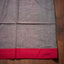 Grey Body, Red Border Pure Cotton Bengal Handloom Saree