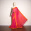 Fuchsia Pink & Saffron Orange Border Pure Cotton Bengal Handloom Saree