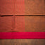 Dark Brown & Red Border Pure Cotton Bengal Handloom Saree