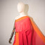 Hot Pink and Saffron Orange Border Pure Cotton Bengal Handloom Saree