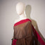 Dark Brown & Red Border Pure Cotton Bengal Handloom Saree