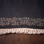 Kantha Vriksha Linen Saree – Charcoal Black with Antique Beige Kantha Embroidery