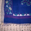Kantha Vriksha Linen Saree – Classic Royal Blue with Multicolour Kantha Embroidery