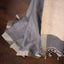 Charcoal Grey – Svarna Rekha Handwoven Cotton Saree