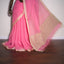 Blush Rose Pink - Svarna Rekha Handwoven Cotton Saree