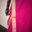 Bold Fuchsia Pink – Svarna Rekha Handwoven Cotton Saree