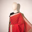 Vermilion Red - Svarna Rekha Handwoven Cotton Saree