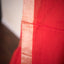 Vermilion Red - Svarna Rekha Handwoven Cotton Saree