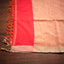 Vermilion Red - Svarna Rekha Handwoven Cotton Saree