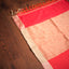 Vermilion Red - Svarna Rekha Handwoven Cotton Saree