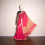 Svarna Rekha Handwoven Cotton Saree – Fuchsia Pink