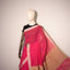 Svarna Rekha Handwoven Cotton Saree – Fuchsia Pink