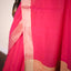 Svarna Rekha Handwoven Cotton Saree – Fuchsia Pink
