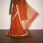 Burnt Terracotta - Svarna Rekha Handwoven Cotton Saree