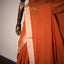 Burnt Terracotta - Svarna Rekha Handwoven Cotton Saree