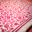 Katha Chitra Tussar Silk Saree – Natural Beige with Crimson Floral Jaal