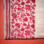 Katha Chitra Tussar Silk Saree – Natural Beige with Crimson Floral Jaal