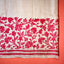 Katha Chitra Tussar Silk Saree – Natural Beige with Crimson Floral Jaal