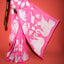 KathaChitra Tussar Silk Saree – Blush Pink with Swan & Lotus Motif