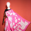 KathaChitra Tussar Silk Saree – Blush Pink with Swan & Lotus Motif