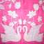 KathaChitra Tussar Silk Saree – Blush Pink with Swan & Lotus Motif
