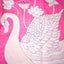 KathaChitra Tussar Silk Saree – Blush Pink with Swan & Lotus Motif
