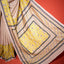 Katha Chitra Tussar Silk Saree – Natural Beige with Yellow Ornamental Motif