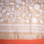 Katha Chitra Tussar Silk Saree – Natural Beige with Floral Jaal
