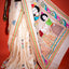 Katha Chitra Tussar Silk Saree – Natural Beige with Folk Figures Motif