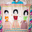 Katha Chitra Tussar Silk Saree – Natural Beige with Folk Figures Motif