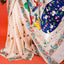 Katha Chitra Tussar Silk Saree – Natural Beige with Village Narrative Motif