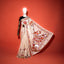 Katha Chitra Tussar Silk Saree – Natural Beige with Tribal Couple Motif