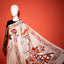 Katha Chitra Tussar Silk Saree – Natural Beige with Tribal Couple Motif