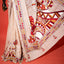 Katha Chitra Tussar Silk Saree – Natural Beige with Tribal Couple Motif