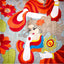 Katha Chitra Tussar Silk Saree – Natural Beige with Woman & Floral Motif