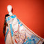 Katha Chitra Tussar Silk Saree – Natural Beige with Ocean Motif