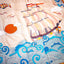 Katha Chitra Tussar Silk Saree – Natural Beige with Ocean Motif