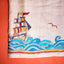 Katha Chitra Tussar Silk Saree – Natural Beige with Ocean Motif