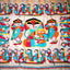 Katha Chitra Tussar Silk Saree – Natural Beige with Durga Motif