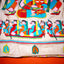 Katha Chitra Tussar Silk Saree – Natural Beige with Durga Motif