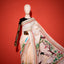 KathaChitra Tussar Silk Saree – Natural Beige with Fisherfolk Motif