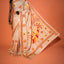KathaChitra Tussar Silk Saree – Natural Beige with Peacock Motif