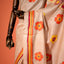 KathaChitra Tussar Silk Saree – Natural Beige with Peacock Motif
