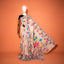 KathaChitra Tussar Silk Saree – Natural Beige with Folk Dancer Motif