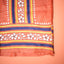 KathaChitra Tussar Silk Saree – Terracotta Orange with Lotus & Swan Motif