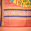KathaChitra Tussar Silk Saree – Terracotta Orange with Lotus & Swan Motif