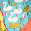 KathaChitra Tussar Silk Saree – Terracotta Orange with Lotus & Swan Motif